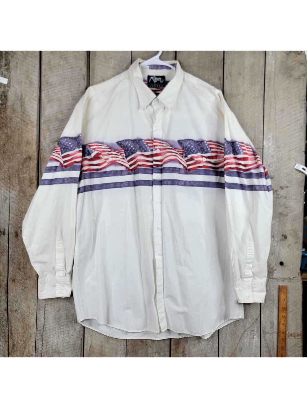 VTG Roper Men's Horse Border Print Long Sleeve Button Up Western Shirt XL Y2K